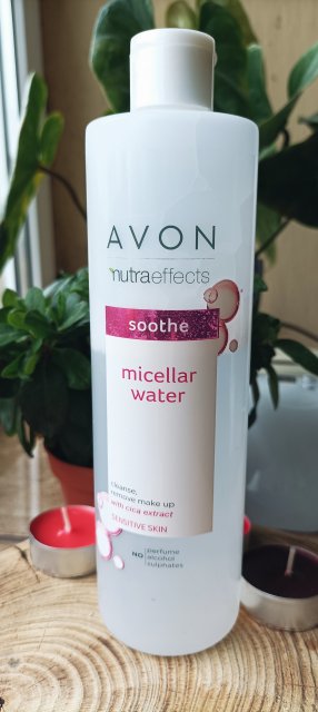Avon Nutra Effect, Soothe, Płyn micelarny do twarzy, Skóra wrażliwa, Ekstrakt z rośliny cica