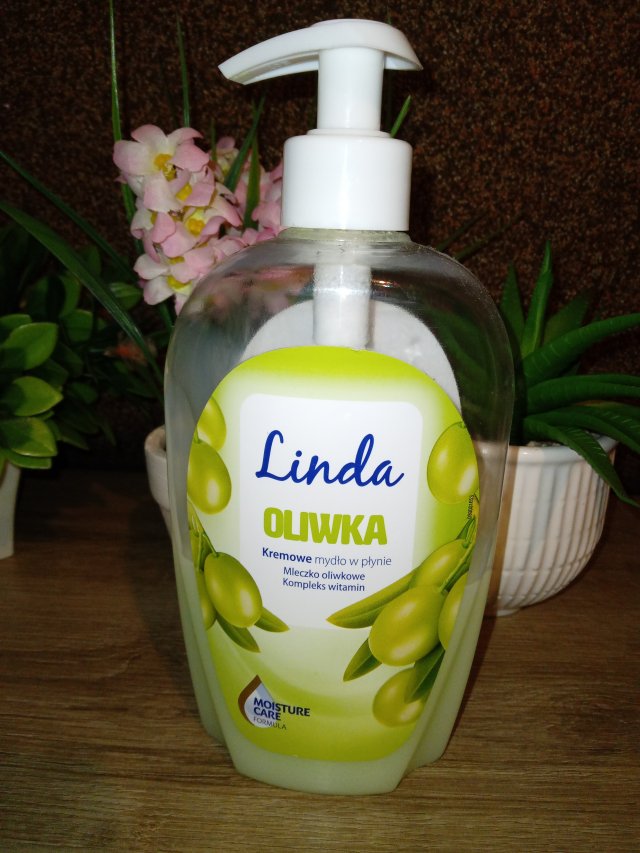 Linda, mydło w płynie, kremowe, Oliwka
