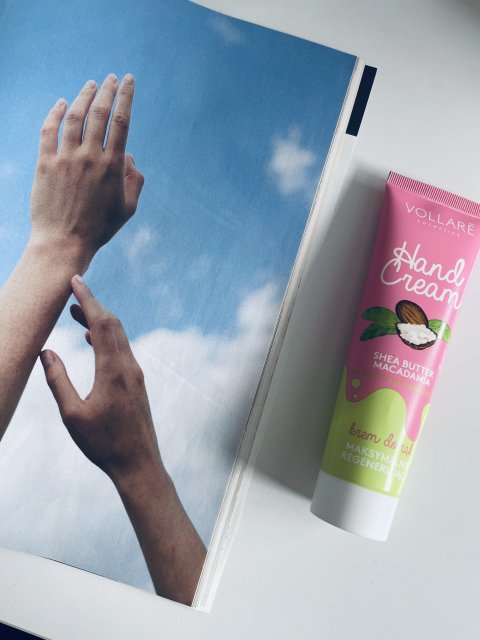 Vollare Cosmetics Hand Cream, Vegan, Krem do rąk, Maksymalnie regenerujący, Shea butter, macadamia
