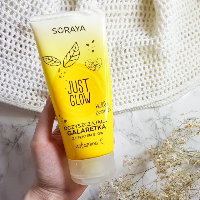 Soraya Just Glow, Galaretka do mycia twarzy, Oczyszczająca, Z efektem glow
