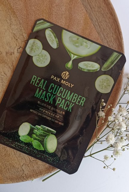 Pax Moly Maska do twarzy w płacie, Real Cucumber Mask Pack