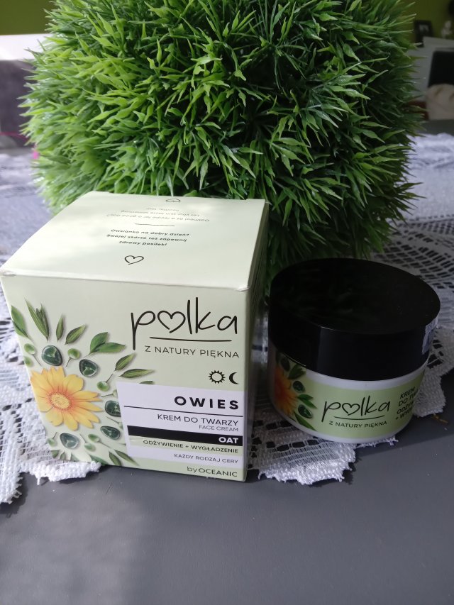 Polka, krem do twarzy na dzień i na noc, owies, odżywienie + wygładzenie 