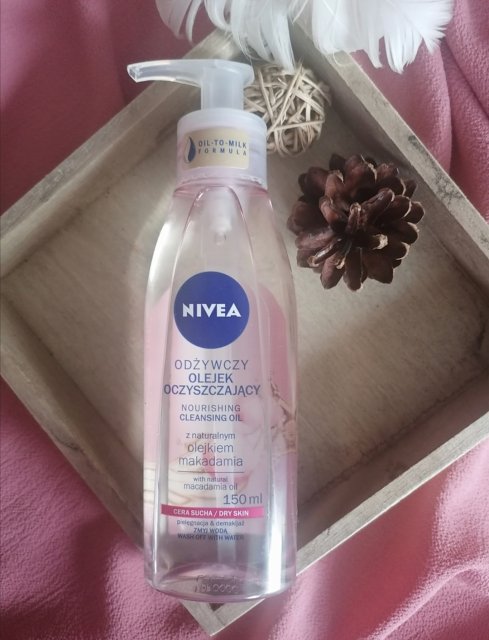 Nivea Olejek do demakijażu, Do twarzy i oczu, Odżywczy, Z olejem makadamia, Cera sucha