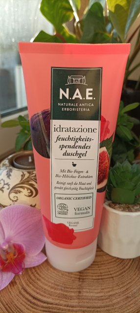 N.A.E. Naturale Antica Erboristeria. Żel pod prysznic, Nawilżający, Figa i hibiskus