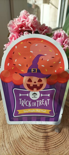 Dr. Mola Maska do twarzy w płacie, Trick or Treat, Spicy Pumpkin