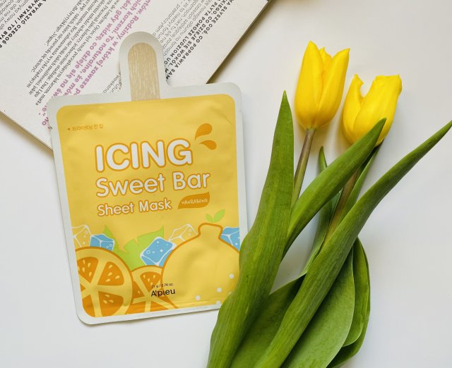 A'pieu Icing Sweet Bar, Maska do twarzy w płacie, Mandarynka Hanrabong