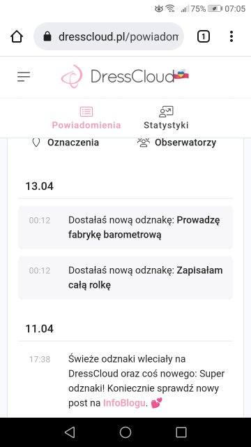 Odznaki DC lista