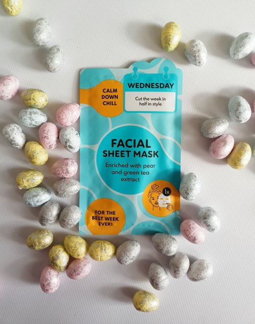Mascot Europe Facial Sheet mask, Wednesday, Cut The Week in half in style