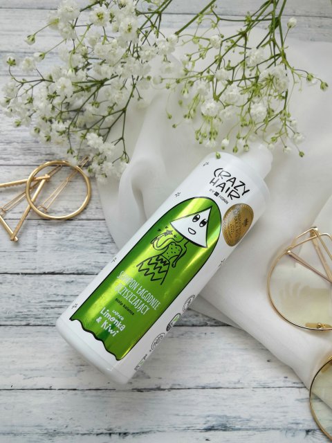HISKIN Crazy Hair, Szampon do włosów, Łagodnie oczyszczający, Limonka i kiwi