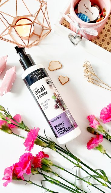 Organic Shop Żel pod prysznic, Jagody acai i kawa