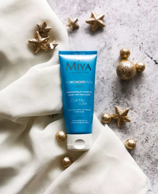 Miya Cosmetics myWONDERbalm, Call Me Later, Krem do twarzy, Regenerująco-odżywczy, Masło shea, olejek jojoba, witamina e, prowitamina B5