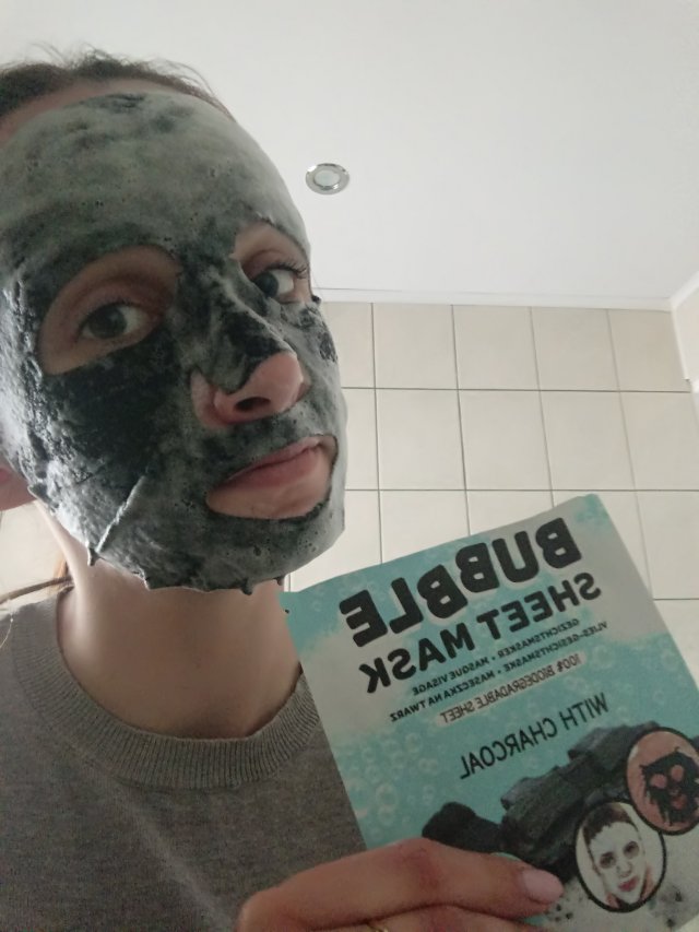 Mascot Europe Bubble Sheet Mask, Maseczka do twarzy, Bąbelkowa, Charcoal