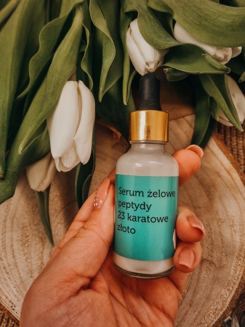 La le Serum do twarzy, Żelowe, Peptydy, 23-karatowe złoto