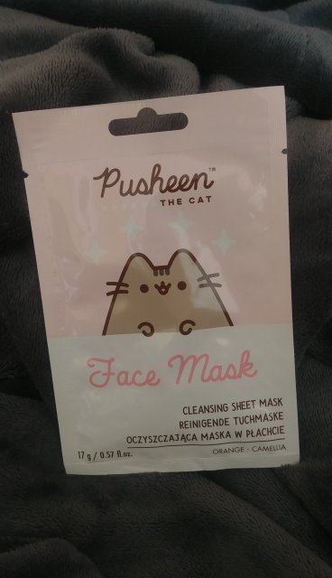 Pusheen the cat face mask