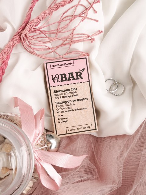 LoveBar Odżywka do włosów w kostce, Regeneracja & Odżywienie, Włosy suche i zniszczone, Argan Oil & Ginger