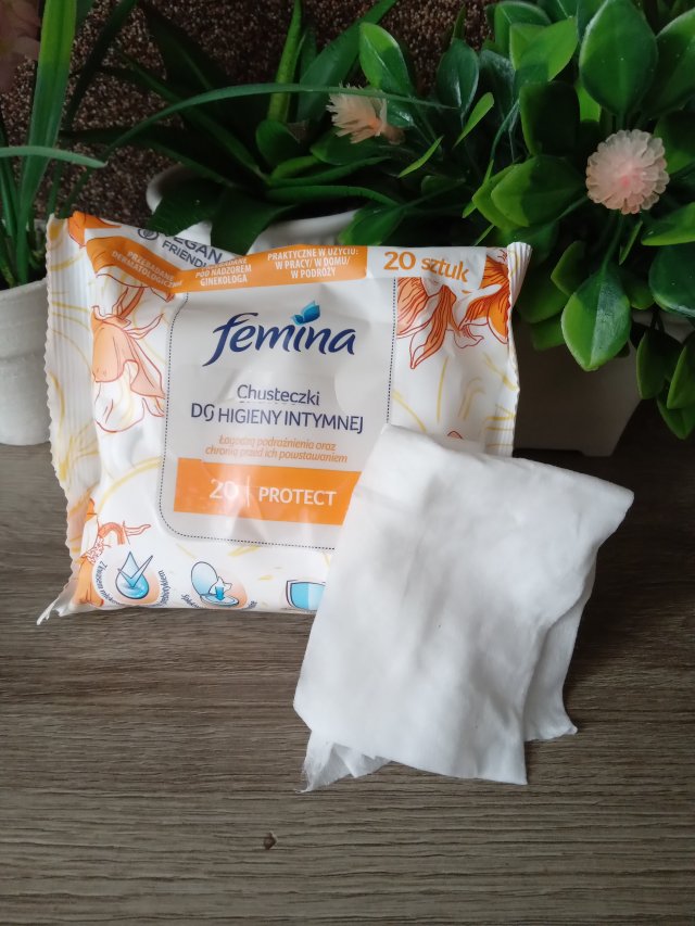 Femina, chusteczki do higieny intymnej, Protect, 20szt