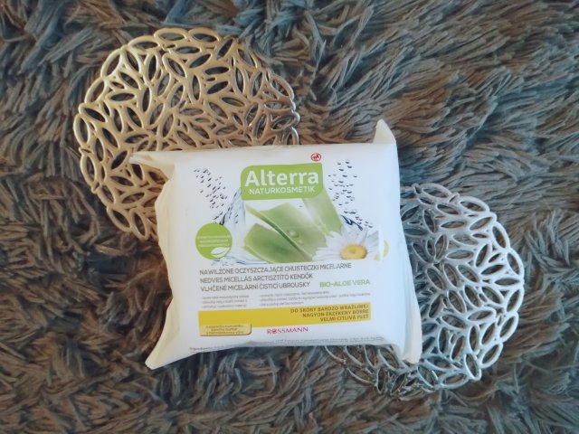 Alterra Chusteczki oczyszczające, Nawilżone, Aloes