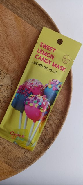 Candy o' Lady Maska do twarzy w płacie, Sweet Lemon Candy Mask, Rozjaśniająca