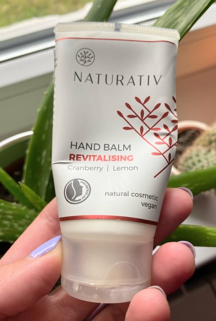 Naturativ Balsam do rąk, Revitalising Hand Balm, Rewitalizujący, Żurawina i cytryna