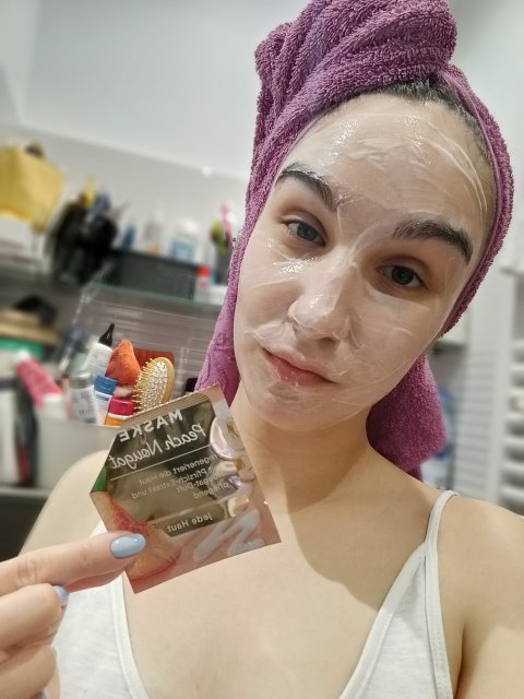 Balea Maseczka do twarzy, Peach Nougat