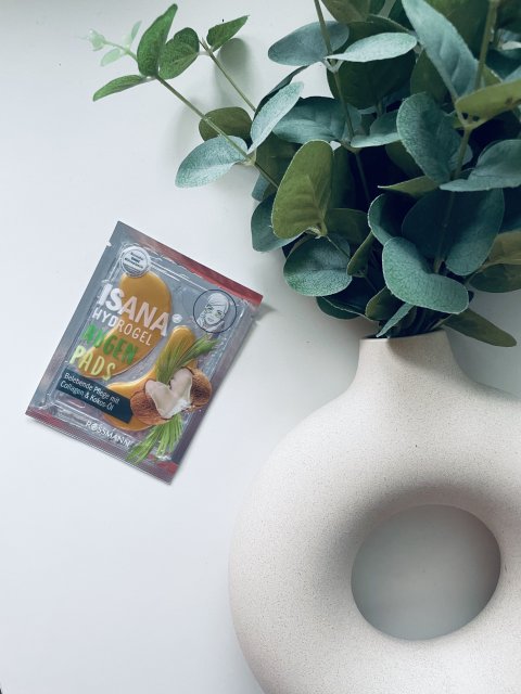 Isana Płatki pod oczy, Hydrożelowe, Orzeźwiające, Kolagen i olej kokosowy 