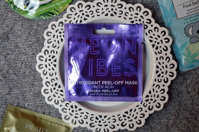 Marion Neon Vibes, Maseczka do twarzy, Peel-Off, Antyoksydacyjna, Acai