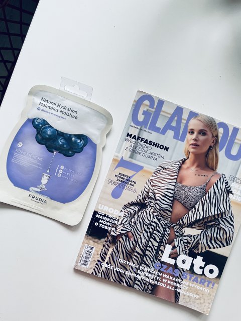 Frudia Maska do twarzy w płacie, Blueberry Hydrating Mask