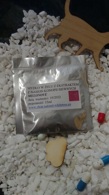 WhiteTree Natural Cosmetics Mydło w żelu, Z ekstraktem z nasion konopii siewnych, Melonove