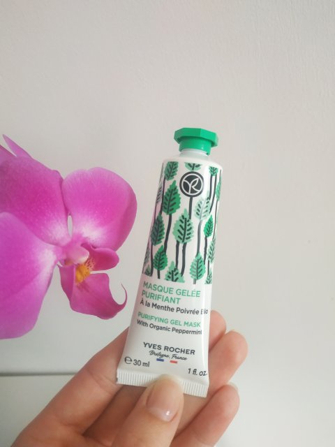 Yves Rocher Maska do twarzy, Żelowa, Masque Gelee Purifiant, Oczyszczająca, Miętowa 