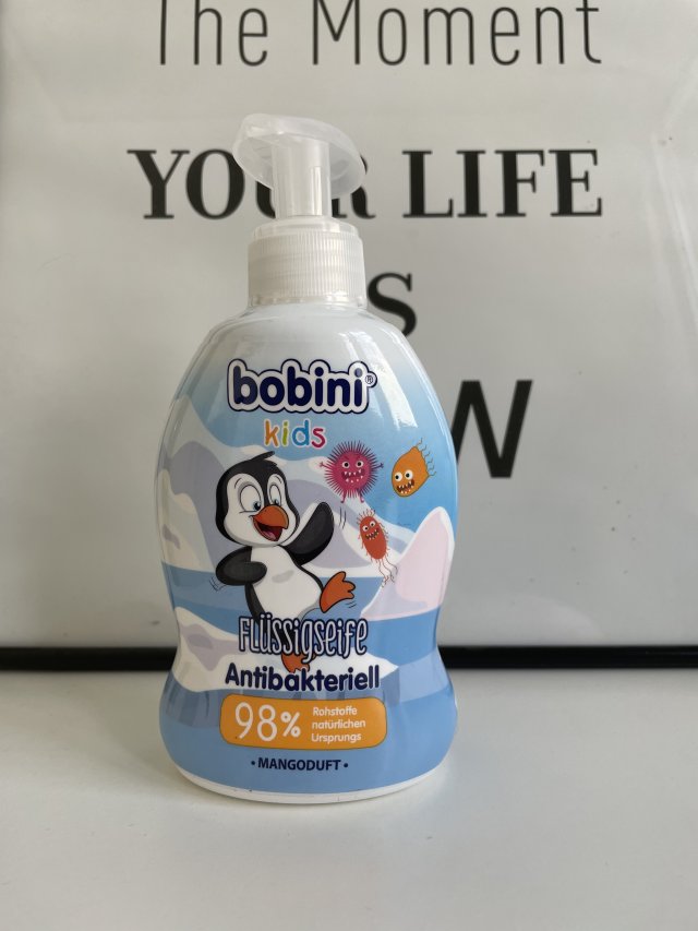 Bobini Kids, Mydło do rąk w płynie, Antybakteryjne, Mangoduft