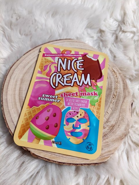 Maxbrands Marketing B.V. Maseczka do twarzy w płacie, Nice Cream Sweet Summer, Nawilżająca