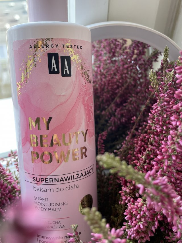 AA My Beauty Power, Balsam do ciała, Super nawilżający, Opuncja, Olej z róży