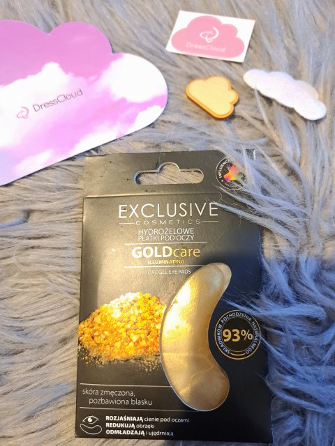 Exclusive Cosmetics Płatki pod oczy, Hydrożelowe, Goldcare Illuminating 