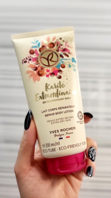 Yves Rocher Mleczko do ciała, Karite Extraordinaire, Odbudowujące, Z masłem karite