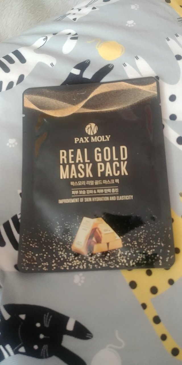 Pax Moly Maska do twarzy w płacie, Real Gold Mask Pack