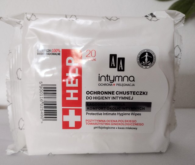 AA intymna, Chusteczki do higieny intymnej, Help, Ochrona i pielęgnacja