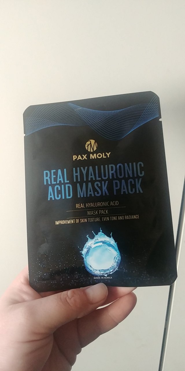 Pax Moly Maska do twarzy w płacie, Real Hyaluronic Acid Mask Pack