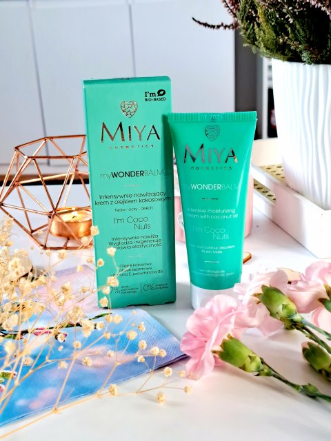 Miya Cosmetics myWONDERbalm, I'm Coco Nuts, Krem do twarzy, Intensywnie nawilżający, Olejek kokosowy