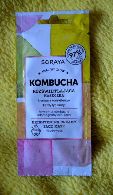 Soraya Kombucha, Maseczka do twarzy, Rozświetlająca, Kremowa konsystencja, Każdy typ skóry, Healthy Glow