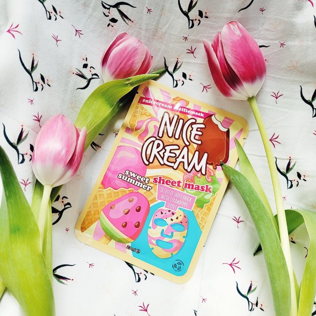 Maxbrands Marketing B.V. Maseczka do twarzy w płacie, Nice Cream Sweet Summer, Nawilżająca