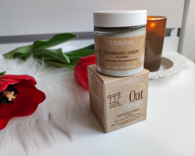 Soraya Oat Therapy, Krem do twrzy, Owsiany, Na dzień, Skóra wrażliwa 