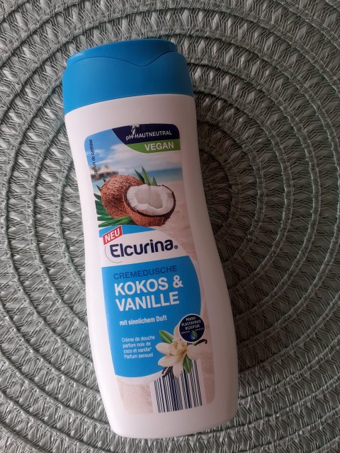 Elcurina Żel pod prysznic, Kokos & Vanille