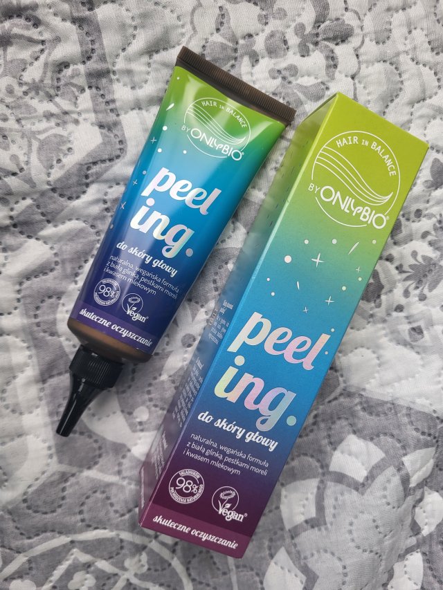 OnlyBio Hair Balance, Peeling do skóry głowy, Formuła z białą glinką, pestkami moreli i kwasem mlekowym 