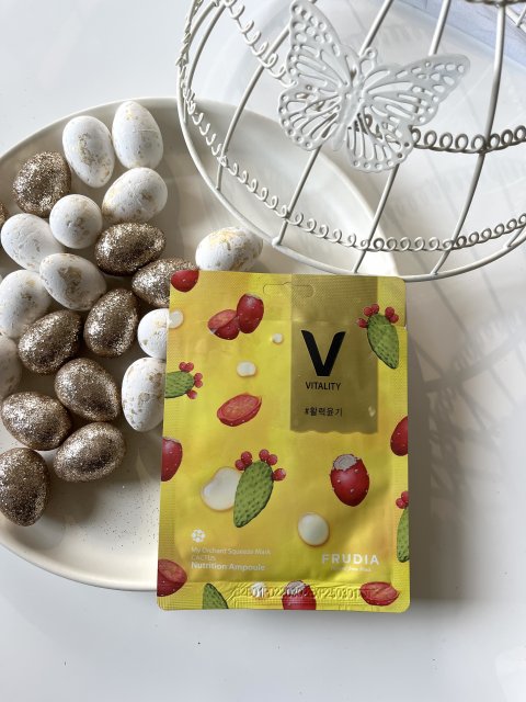 Frudia Maska do twarzy w płacie, My Orchard Squeeze Mask, Cactus, Nutrition Ampoule, Vitality