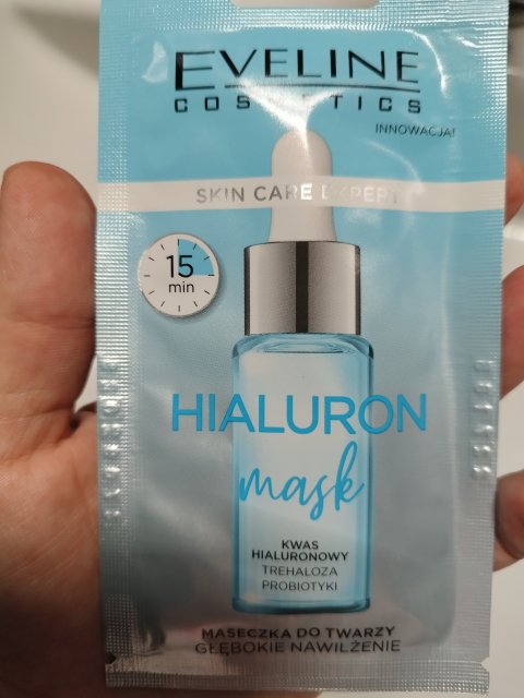 Eveline Hialuron Mask, maska do twarzy, głębokie nawilżenie - recenzja 