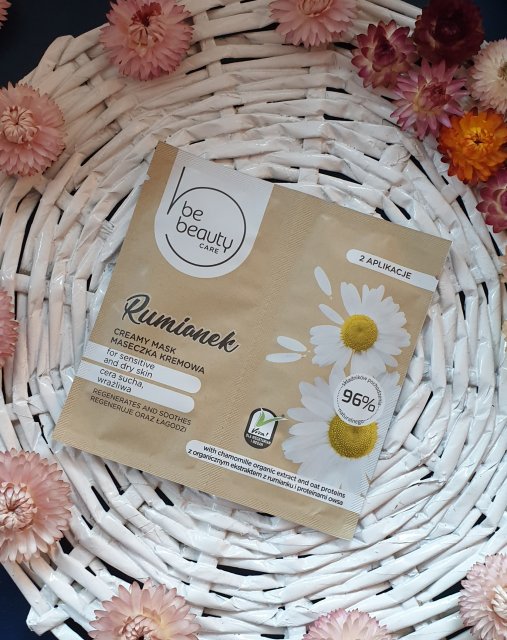 BeBeauty Care, Maseczka do twarzy, Kremowa, Regenerująco-Łagodząca, Rumianek, Cera sucha i wrażliwa