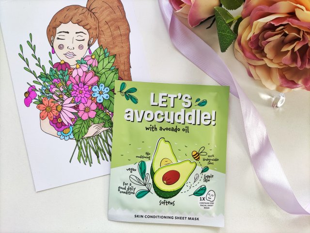Dayes Europe B.V Maska do twarzy w płacie, Let's Avocuddle!, With Avocado Oil