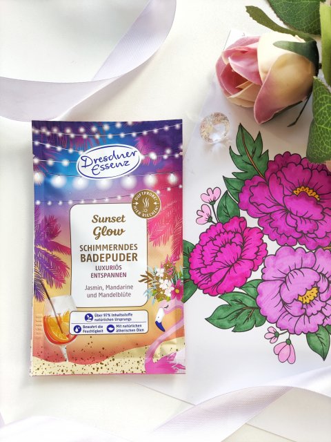Dresdner Essenz Puder do kąpieli, Sunset Glow