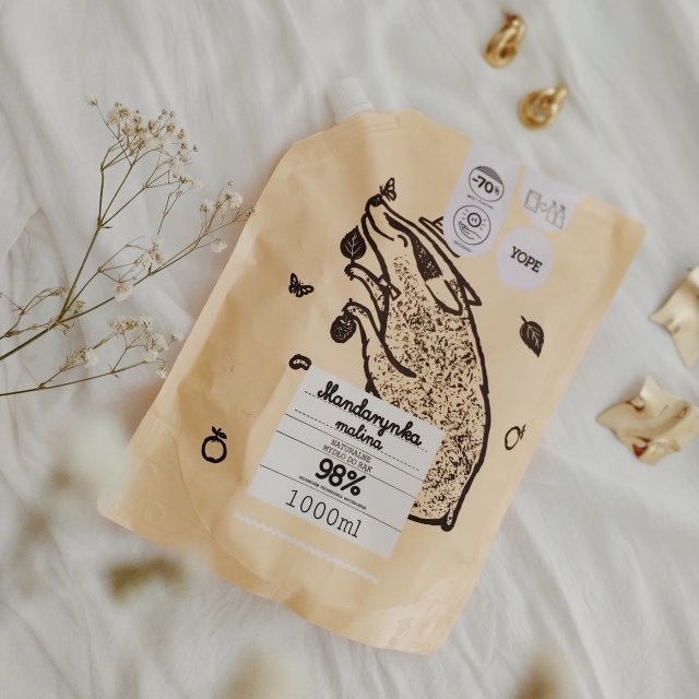 YOPE Mydło w płynie, Mandarynka i malina