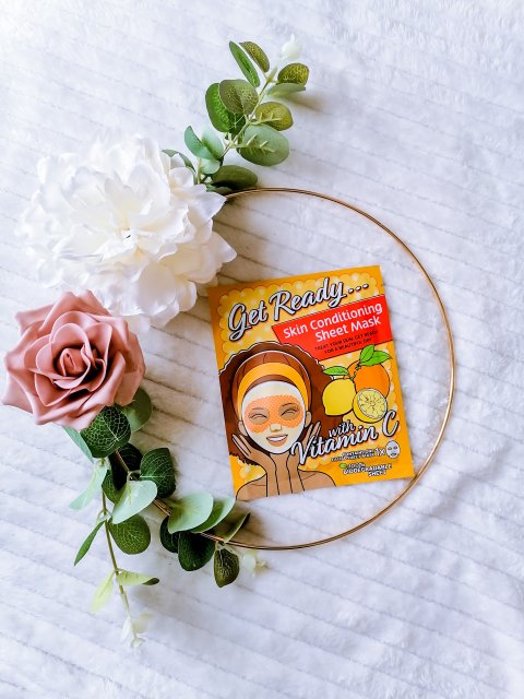 Mascot Europe Maska do twarzy w płacie, Skin Conditioning Sheet Mask, Get Ready…, Z witaminą C